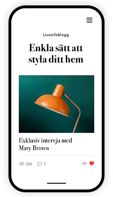 Images of how a blog will look